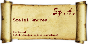 Szelei Andrea névjegykártya