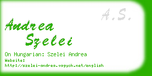 andrea szelei business card